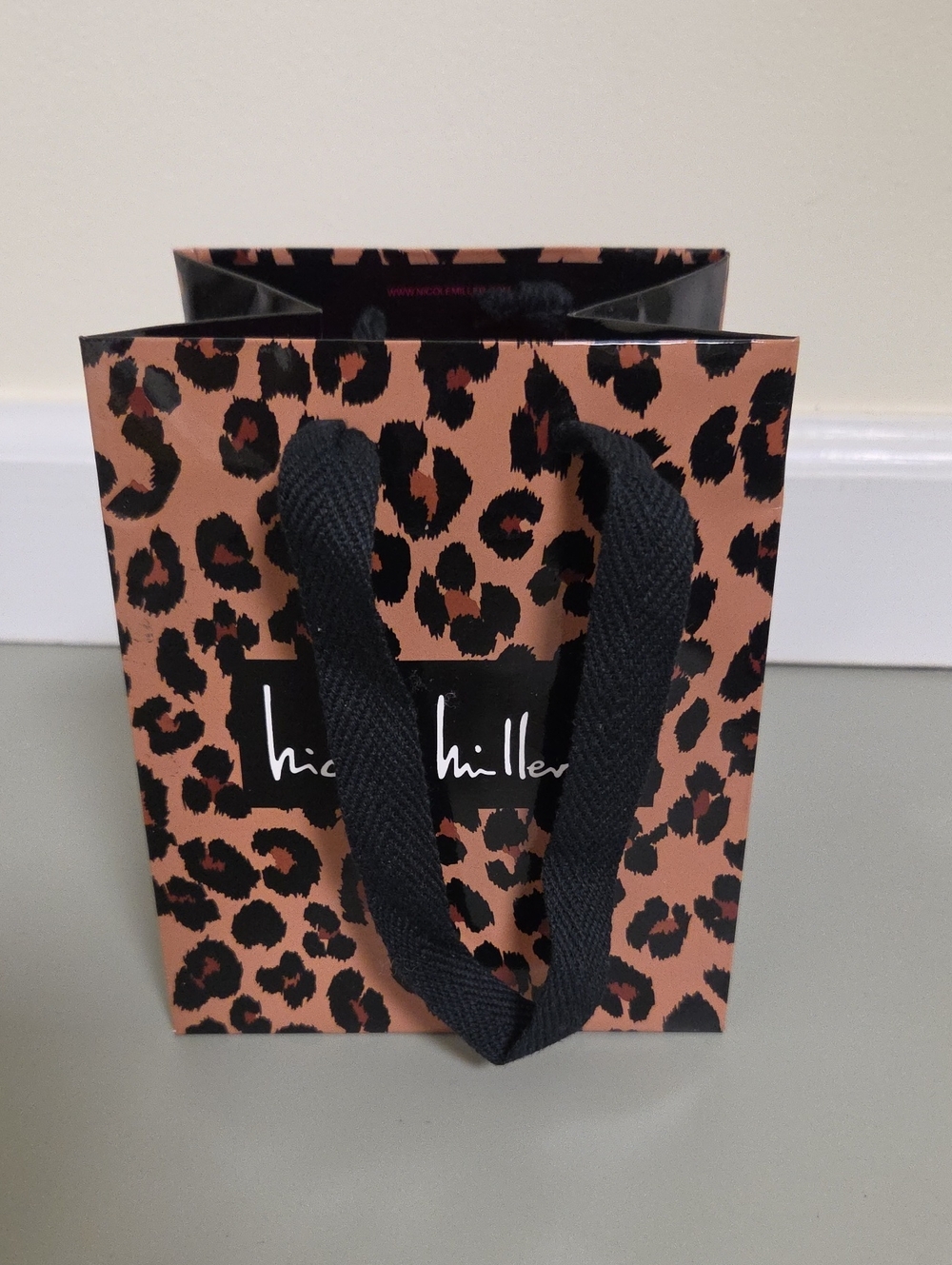 Nicole Miller Animal Print Mini Shopping Bag